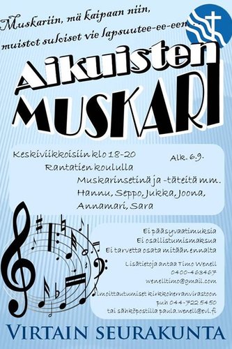 Juliste aikuisten muskarista