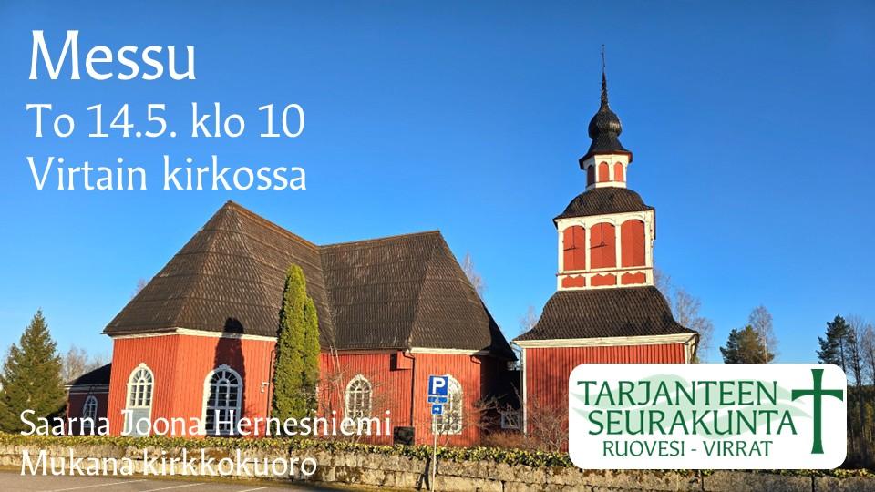 Live - to 14.5. klo 10 messu Virroilla