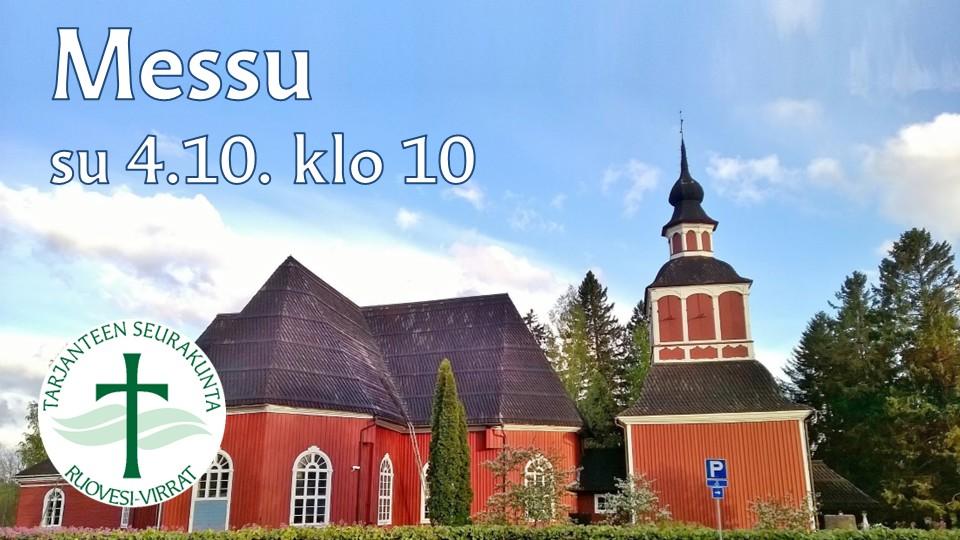 Live - su 4.10. klo 10 messu Virtain kirkossa