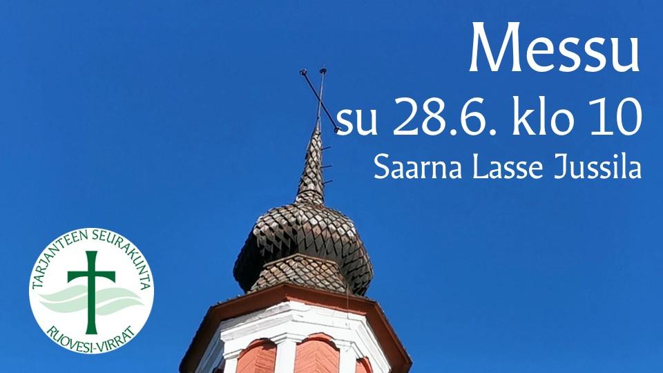 Live - su 28.6. klo 10 messu Virroilla