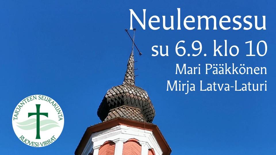 Live - su 6.9. klo 10 Neulemessu Virtain kirkossa