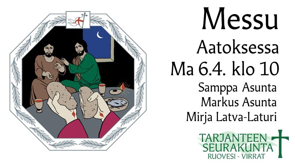 Live - ma 6.4. klo 10 messu Aatoksessa
