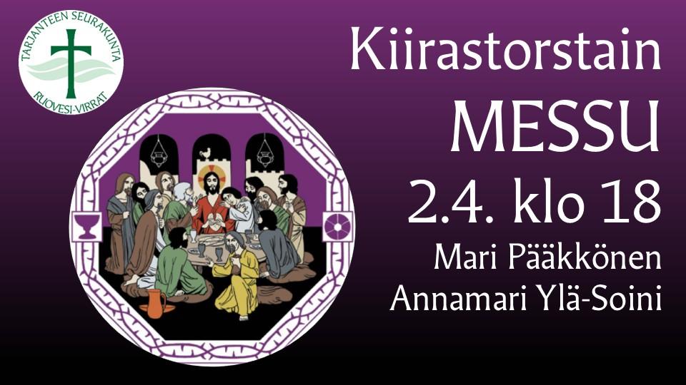 Live - to 2.4. klo 18 iltakirkko Virroilla